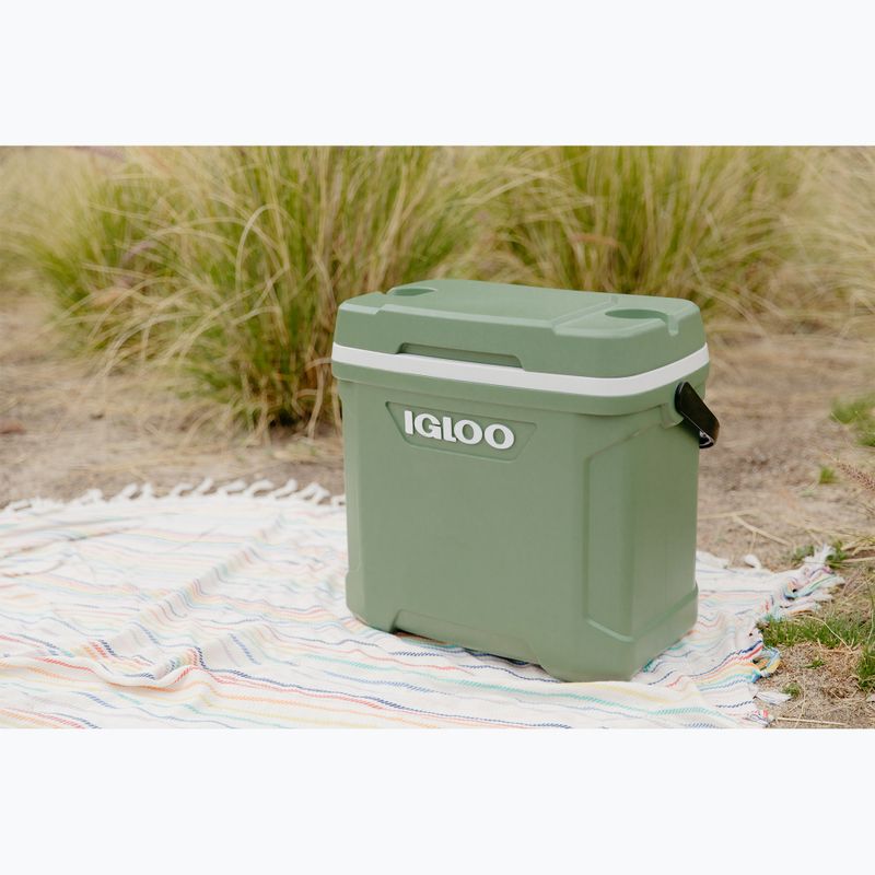 Cestovná chladnička Igloo Ecocool Latitude 30 eco gray/vintage green/black 7
