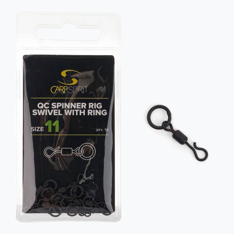 Carp Spirit Carp Spinner Rig Swivel + Ring black ACS290022