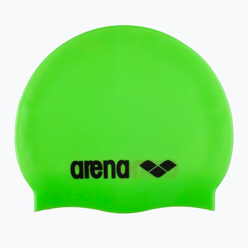 Plavecká čiapka arena Classic Silicone acid lime/black