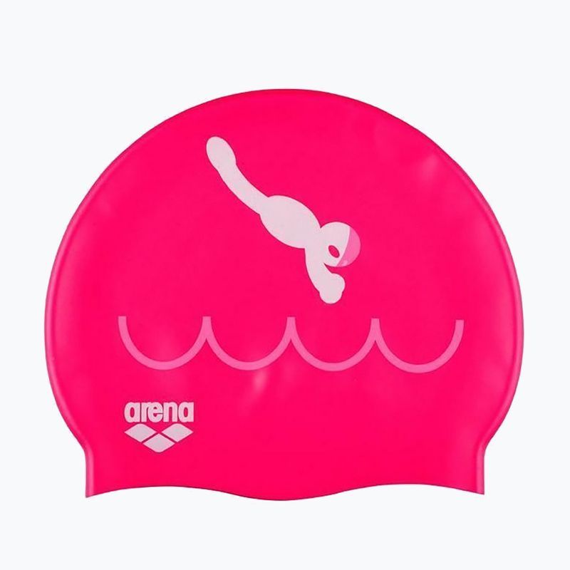 Detská plavecká čiapka arena Kun Cap pink 91552/24 2