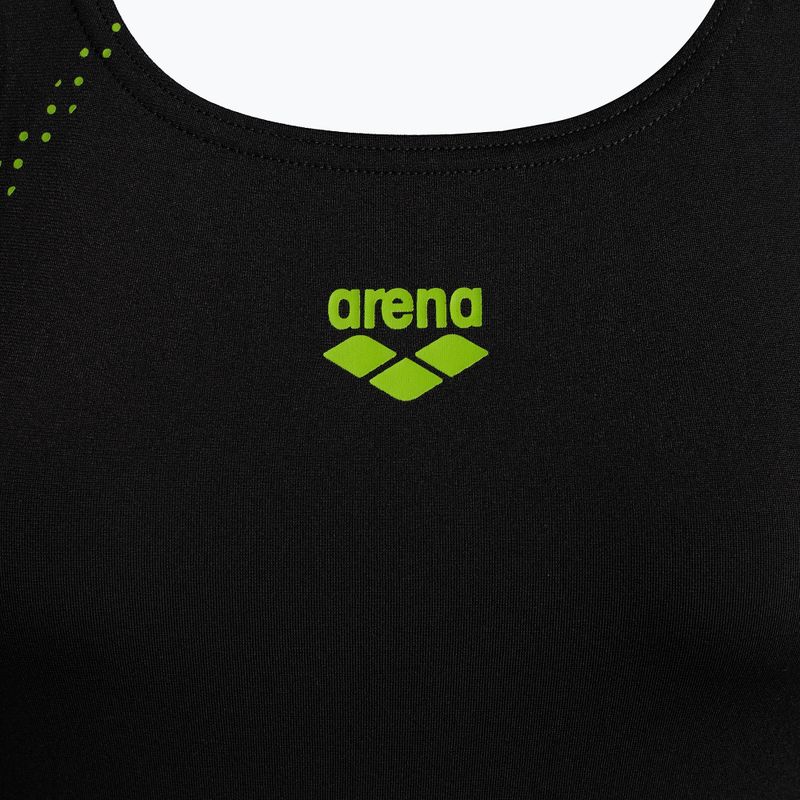 Dámske jednodielne plavky arena Shadow One Piece black/green 88/56 3