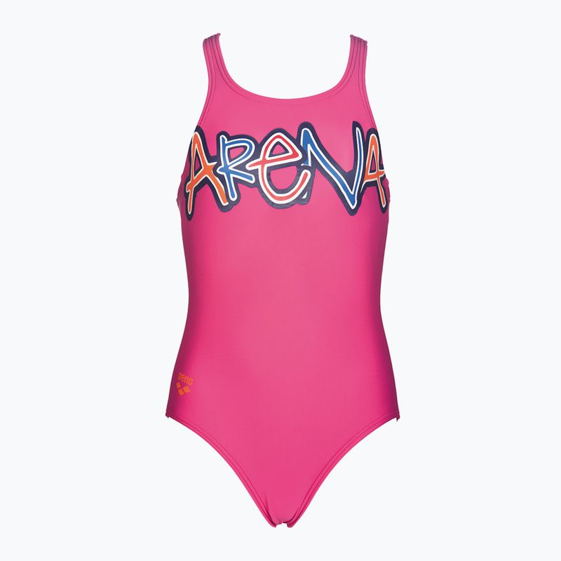 Arena Sparkle Jednodielne detské plavky L fresia rose/mango 4