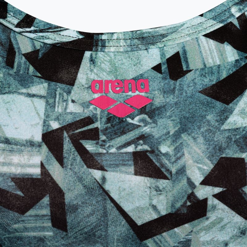 Dámske jednodielne plavky arena Glitch One Piece blue 441/59 3