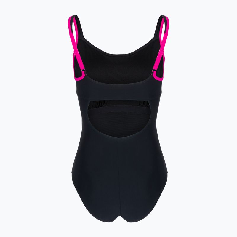 Dámske jednodielne plavky arena Agate Strap Back black 001261/509 2