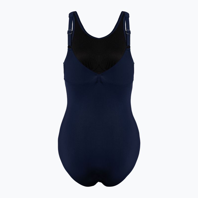 Dámske jednodielne plavky arena Amber Wing Back One Piece navy blue 126 2