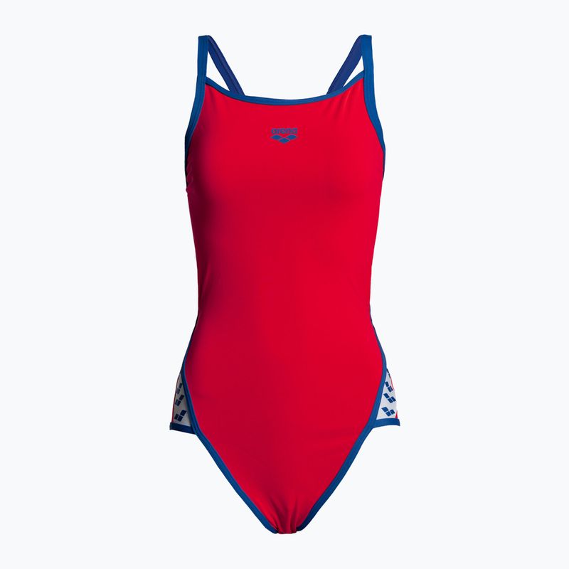 Arena Team Stripe Super Fly Back Dámske jednodielne plavky Red/Blue 1195/477