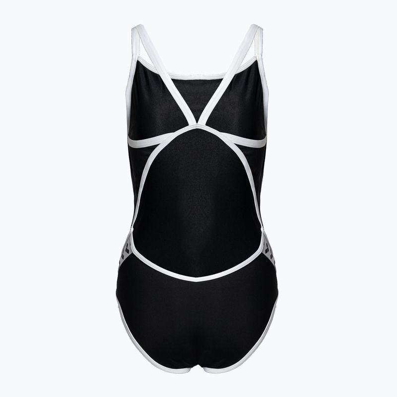 Arena Team Stripe Super Fly Back Dámske jednodielne plavky Black 1195/51 2