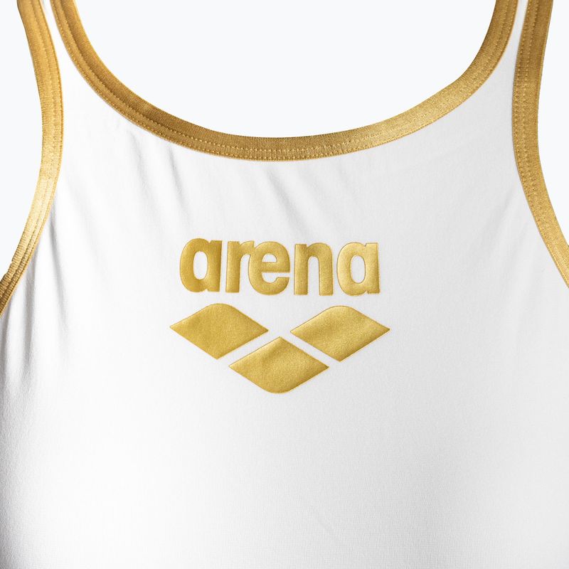 Dámske jednodielne plavky arena One Biglogo One Piece white 1198/13 3