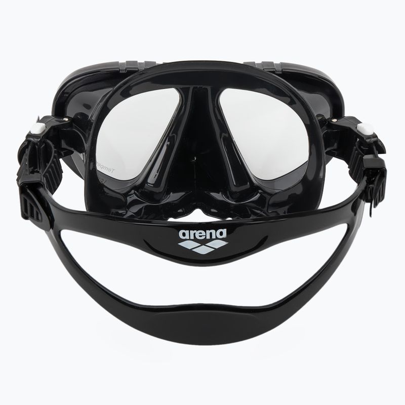 Súprava na šnorchlovanie arena Premium Snorkeling Set black/clear/black 5