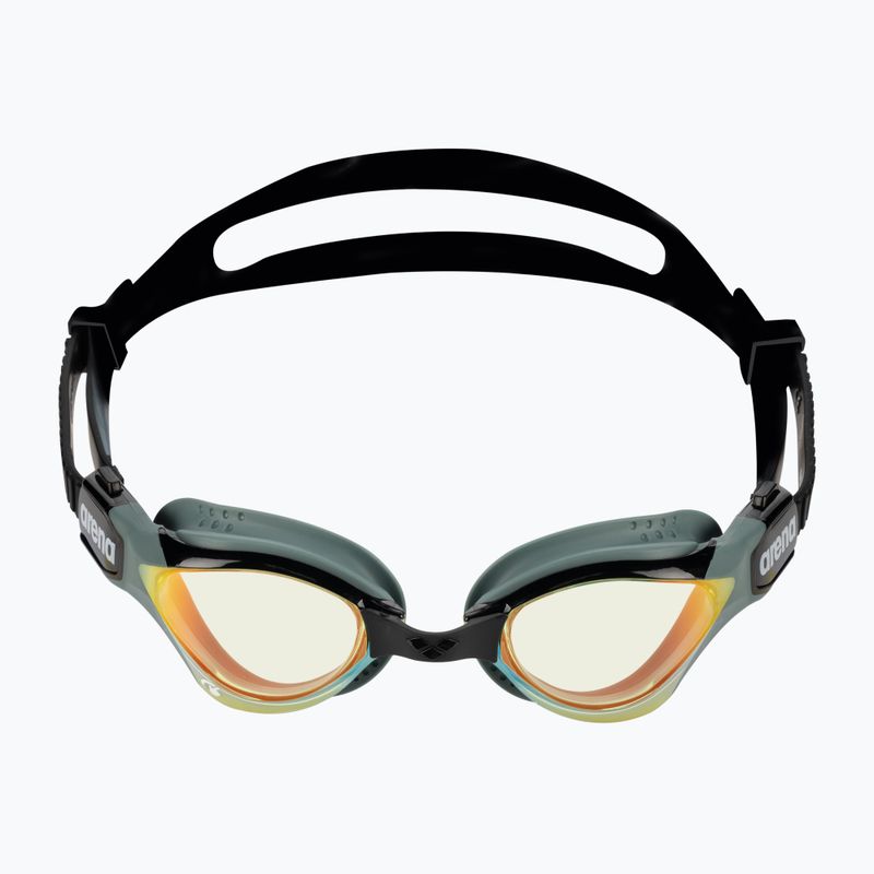 Arena plavecké okuliare Cobra Tri Swipe Mirror yellow copper/army 002508/360 2