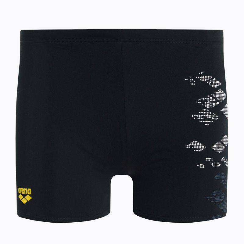 Pánske plavecké boxerky arena Dongle Long Short 500 black 002285/500