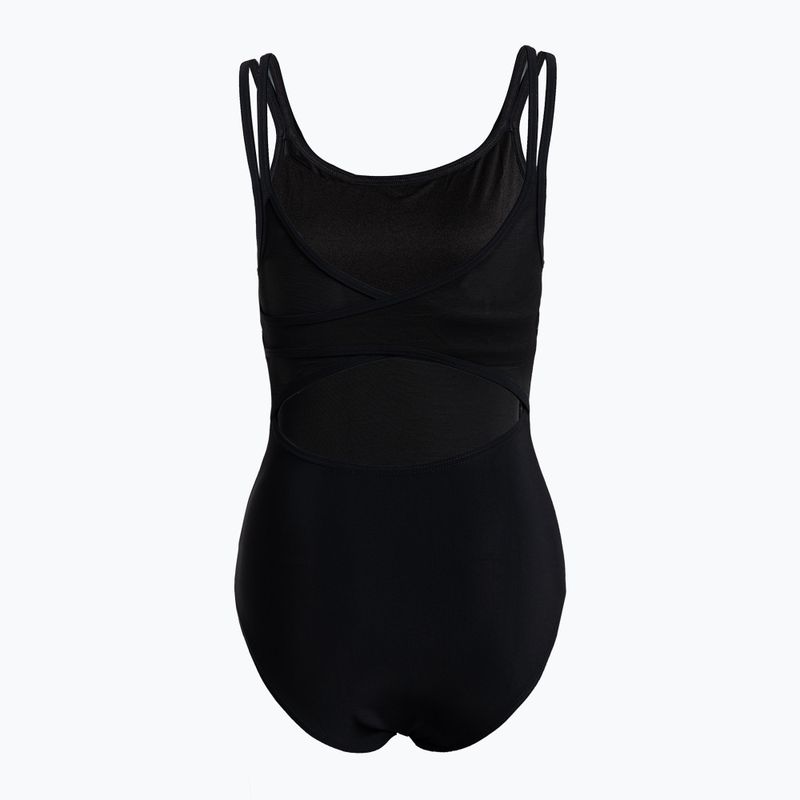 Dámske jednodielne plavky arena Esther Cross Back black 003400/500 2