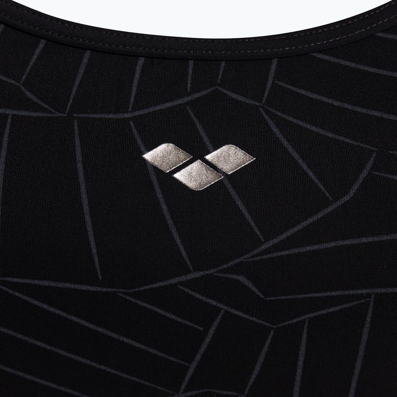 Dámske jednodielne plavky arena Esther Cross Back black 003400/500 3