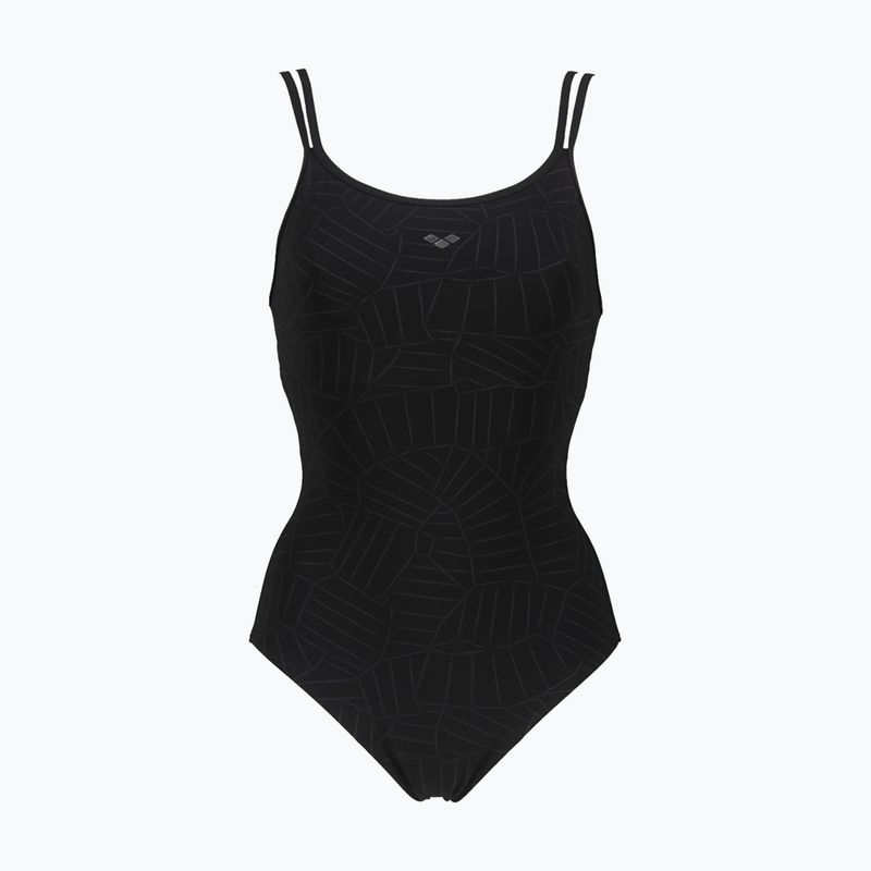 Dámske jednodielne plavky arena Esther Cross Back black 003400/500 5