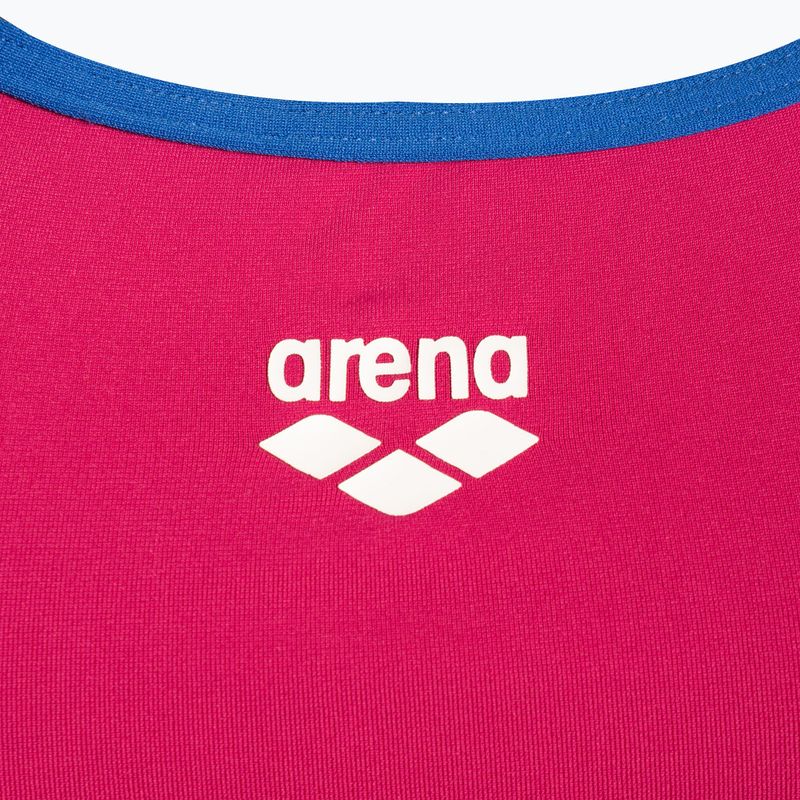 Dámske jednodielne plavky arena Team Stripe Super Fly Back One Piece pink 1195/97 3