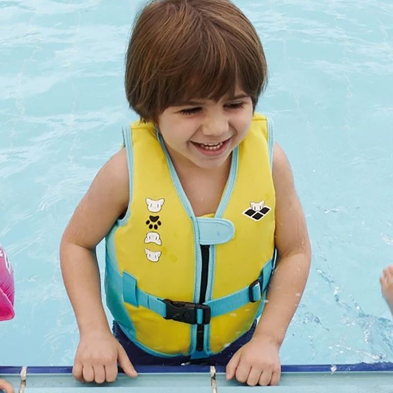 Detská plávacia vesta Arena Friends Swim žltá 6