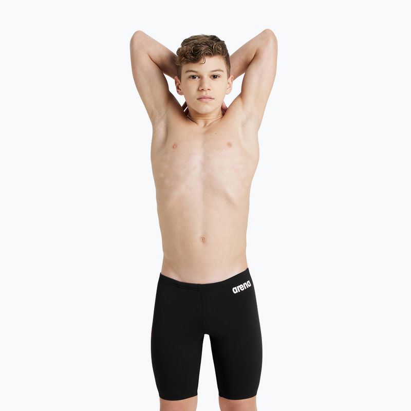 Detské plavky jammer arena Team Swim Jammer Solid black/white 5