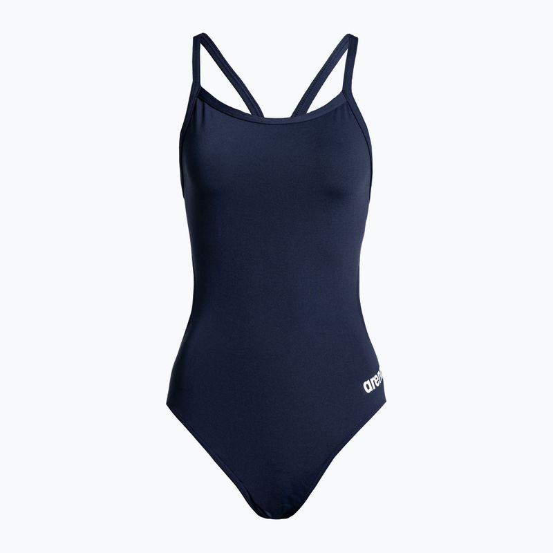 Dámske jednodielne plavky arena Team Challenge Solid navy blue 4766/75