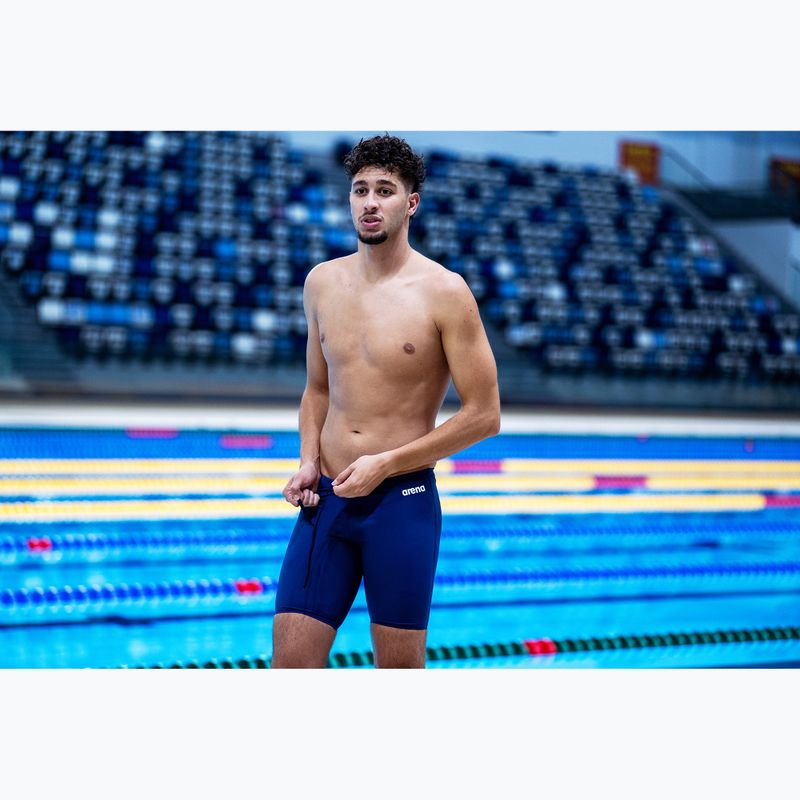 Pánske plavky jammery arena Team Swim Jammer Solid navy/white 10