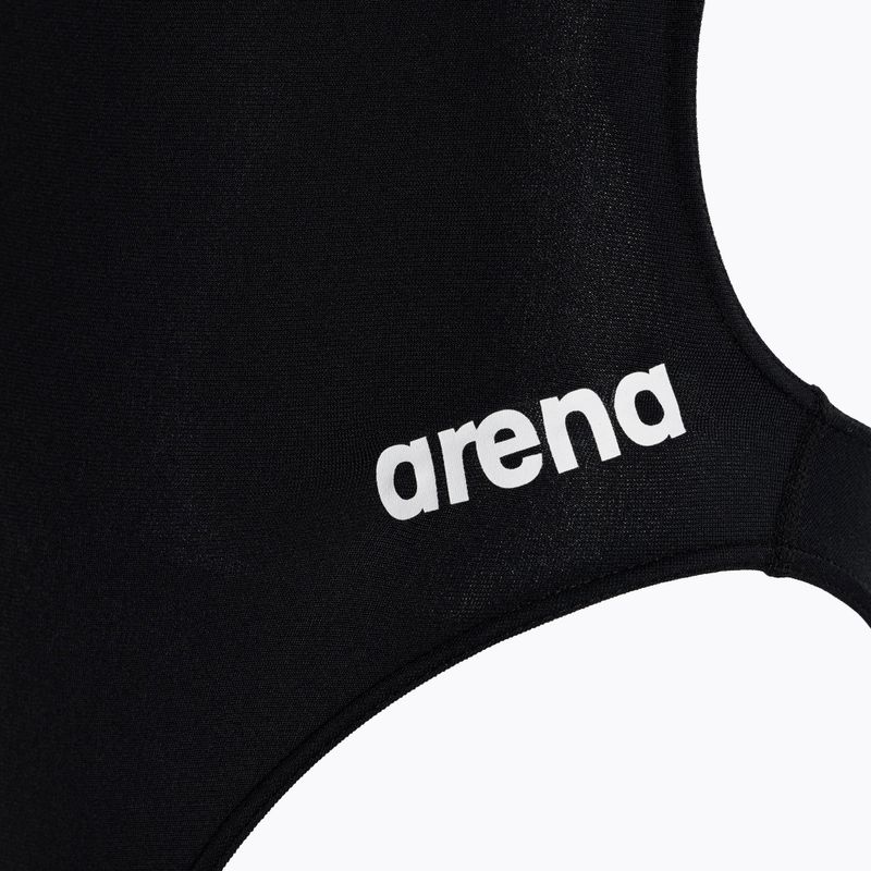 Plavky jednodielne detské arena Team Challenge Solid black/white 3