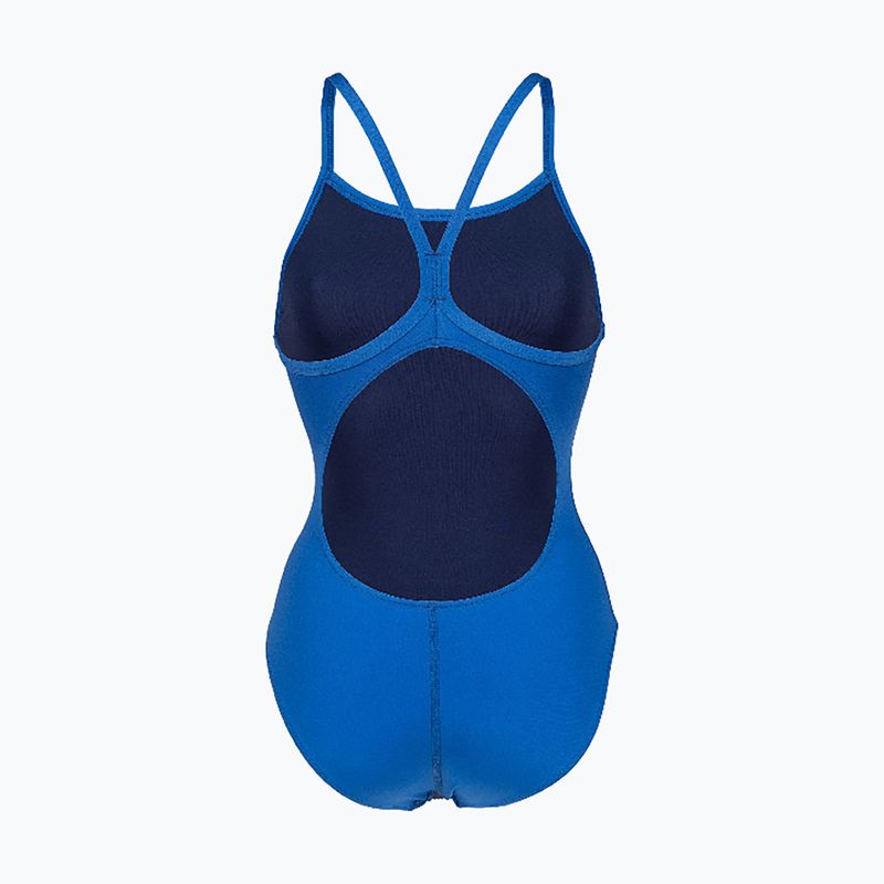 Dámske jednodielne plavky Arena Team Light Drop Solid royal/white 2