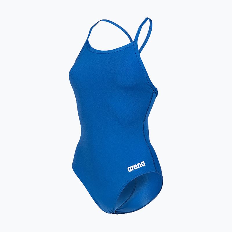 Dámske jednodielne plavky Arena Team Light Drop Solid royal/white 3