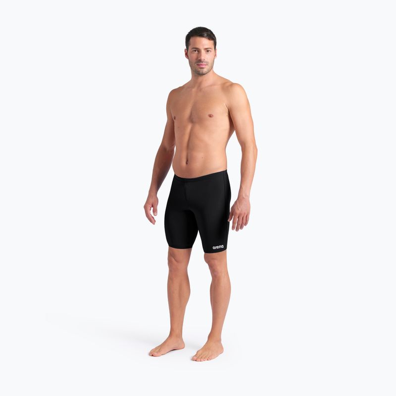 Pánske plavky jammery arena Team Swim Jammer Solid black/white 6
