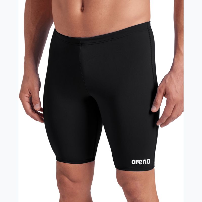Pánske plavky jammery arena Team Swim Jammer Solid black/white 8