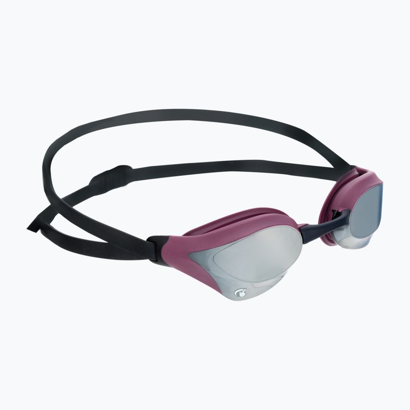 Plavecké okuliare Arena Cobra Core Swipe Mirror black and purple 3251/595