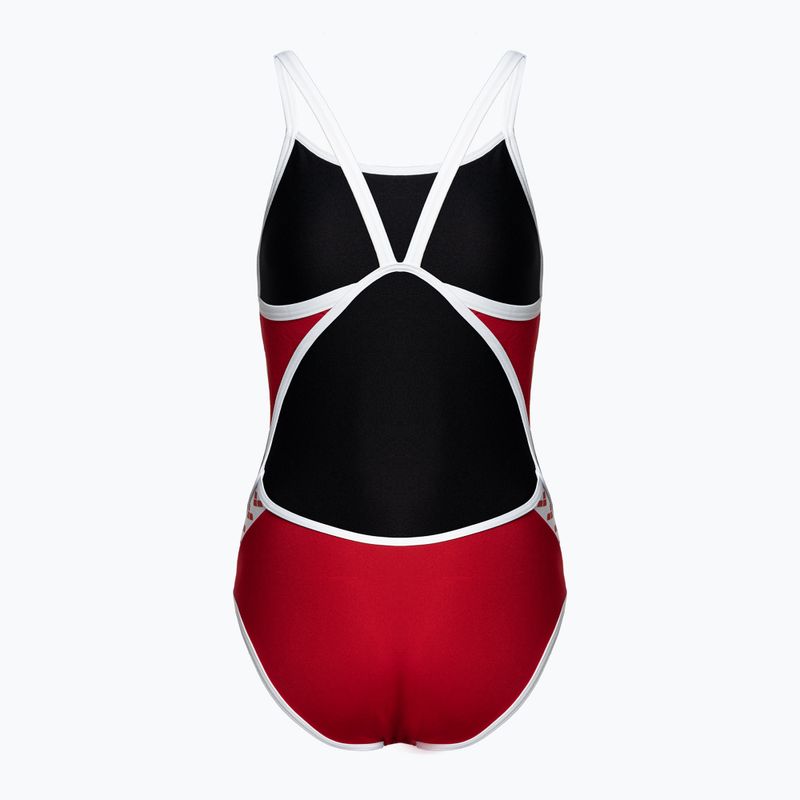 Dámske jednodielne plavky arena Icons Super Fly Back Solid red 536 2