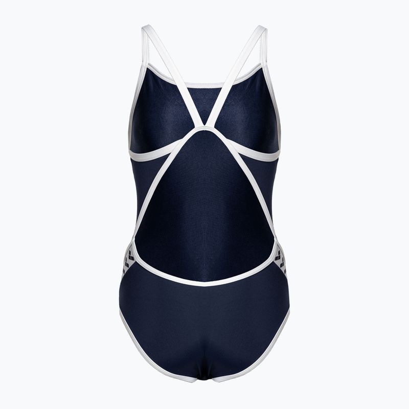 Dámske jednodielne plavky arena Icons Super Fly Back Solid navy blue 536 2