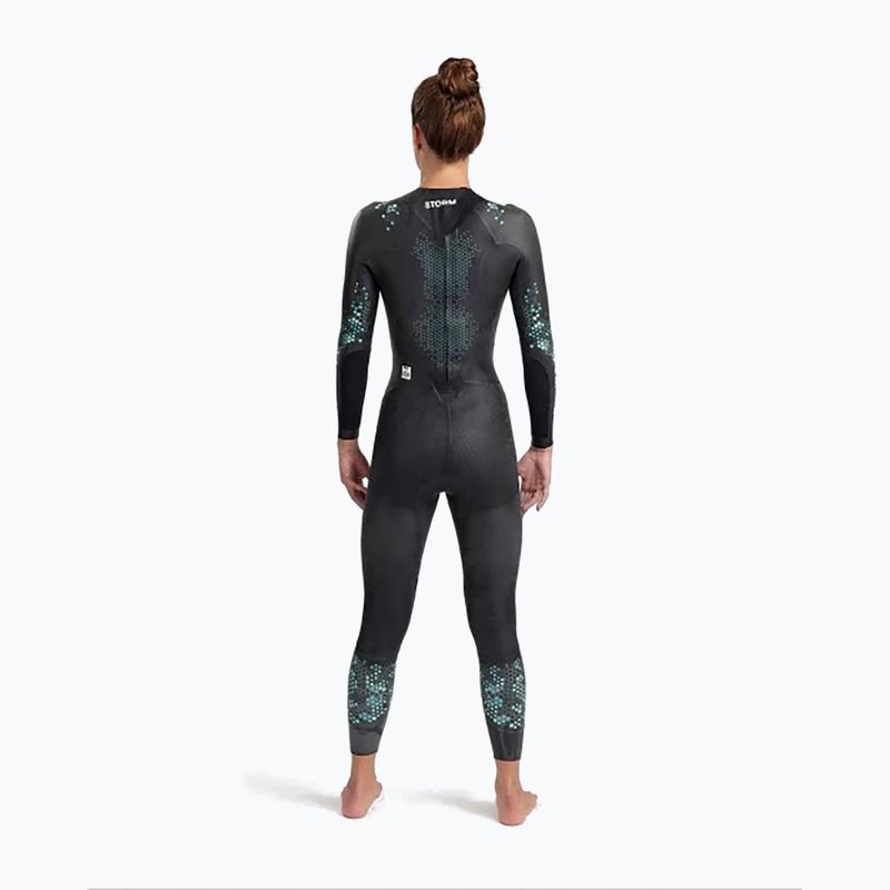 Dámsky neoprén arena Storm coral blue/black 2