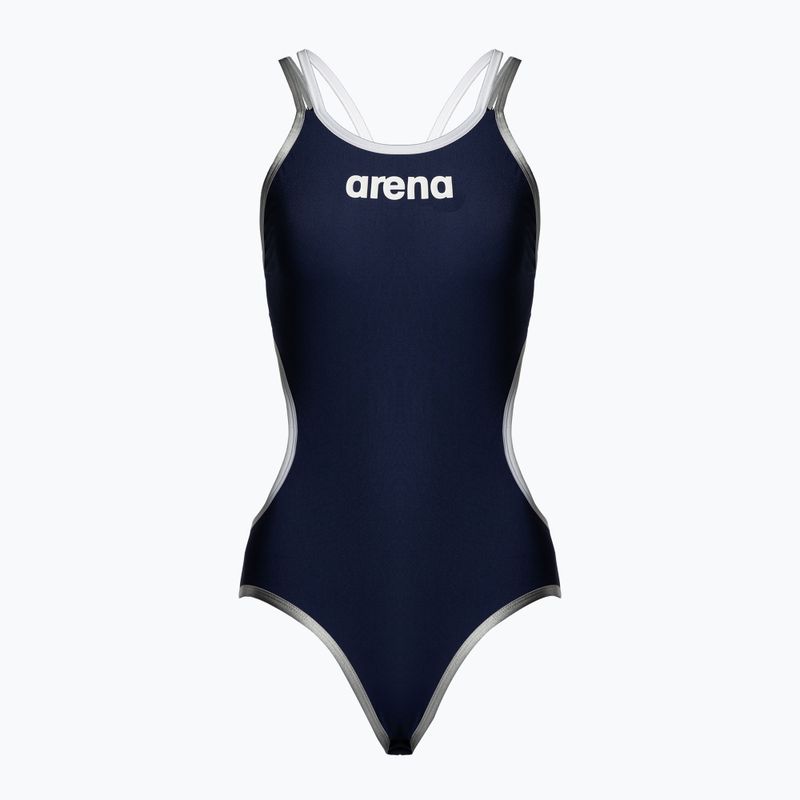 Dámske jednodielne plavky arena One Double Cross Back One Piece navy blue 4732/75