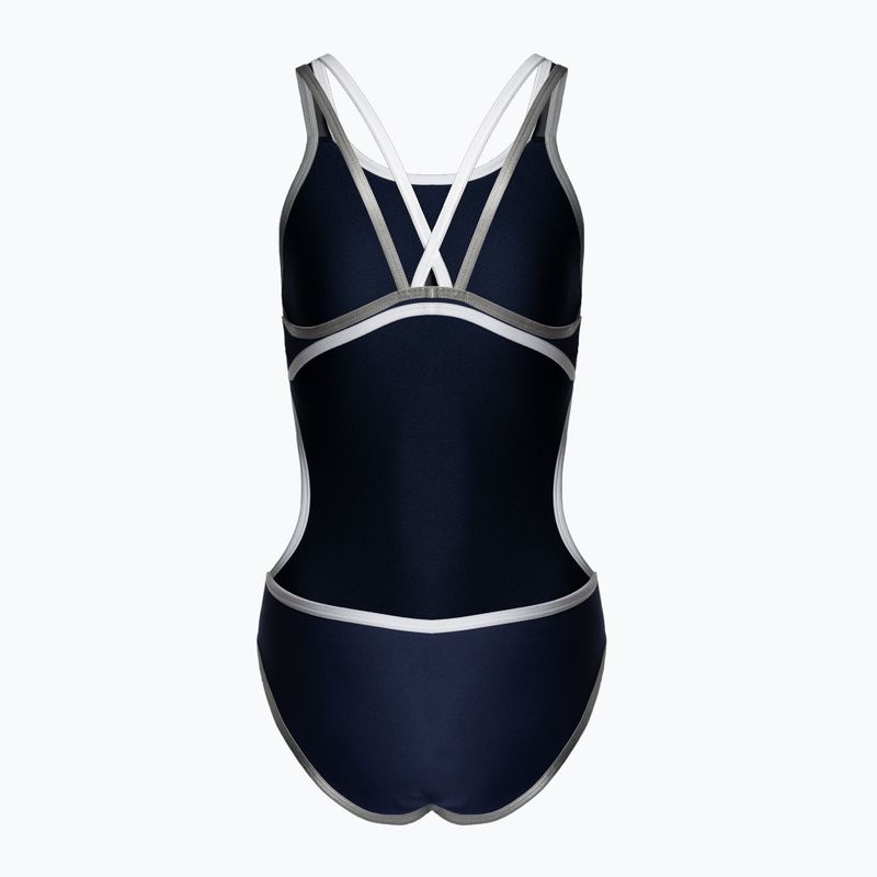 Dámske jednodielne plavky arena One Double Cross Back One Piece navy blue 4732/75 2