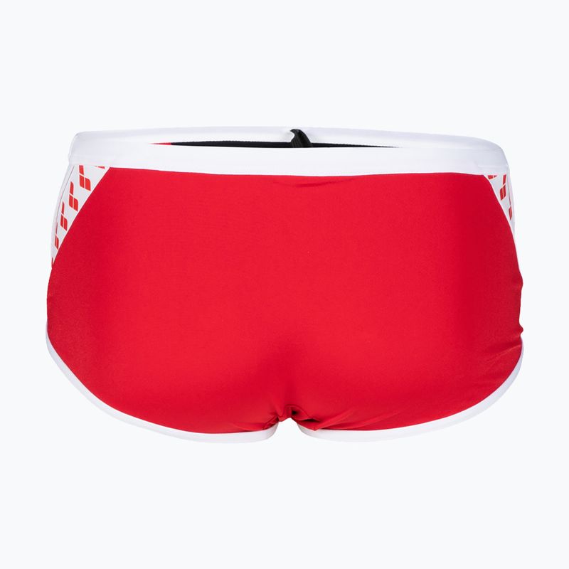 Pánske plavky arena Icons Swim Low Waist Short Solid červené 546/41 5