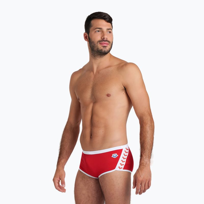 Pánske plavky arena Icons Swim Low Waist Short Solid červené 546/41 6