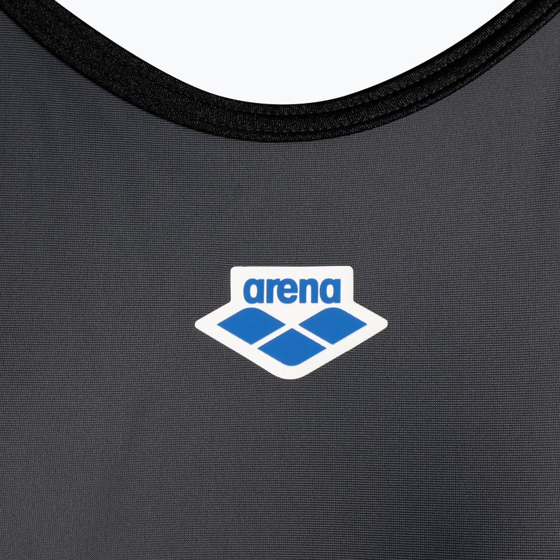 Dámske jednodielne plavky arena Icons Fast Back Panel sivé 543/551 3