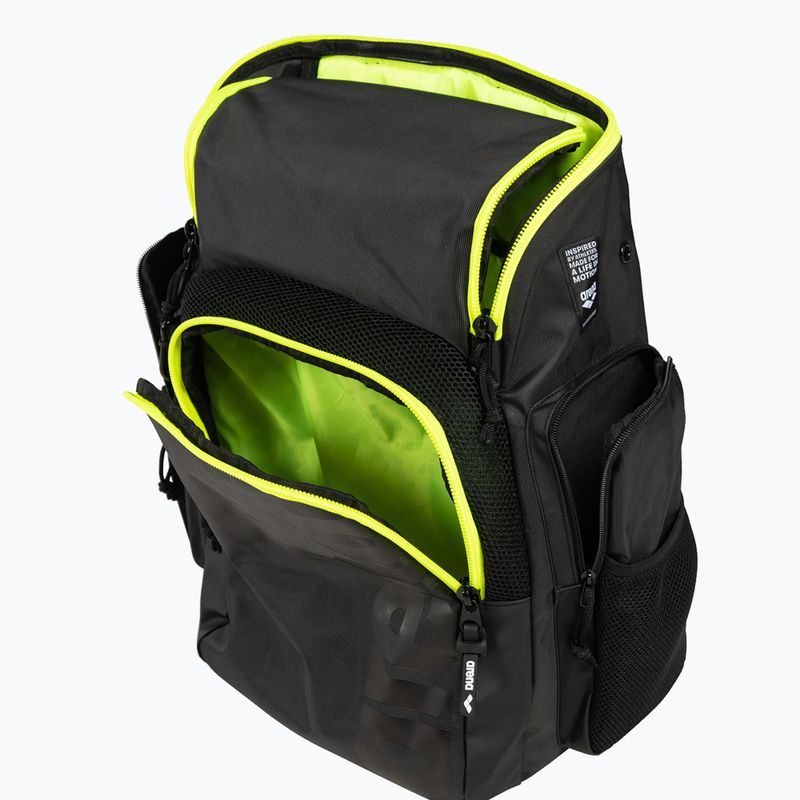 Plavecký batoh Arena Spiky III 35 l dark smoke/neon yellow 5