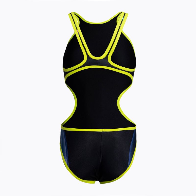 Dámske jednodielne plavky Arena Tech One Back Placement black and colour 5561 2