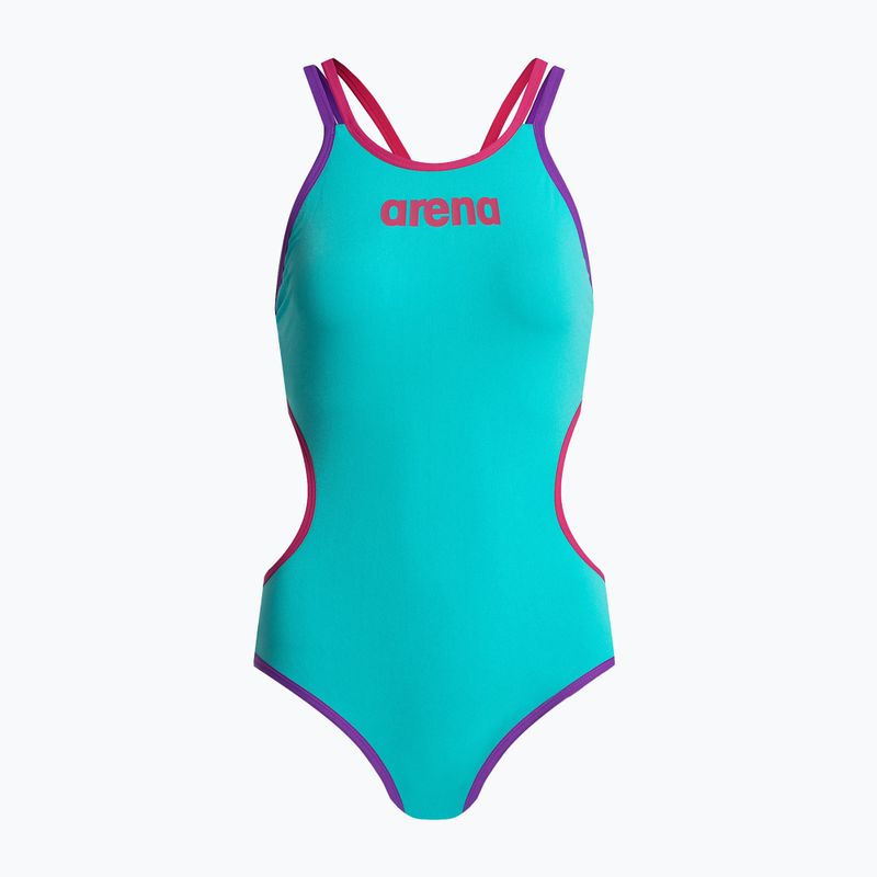 Dámske jednodielne plavky arena One Double Cross Back One Piece blue 4732/889