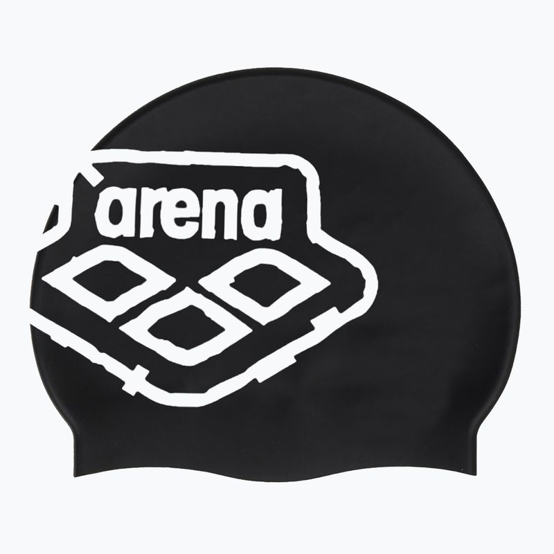 Plavecká čiapka arena Icons Team Stripe čierna 1463 3