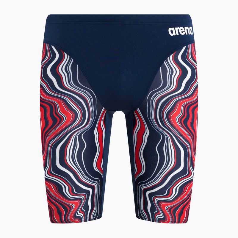 Pánske plavky arena Swim Jammer Marbled tmavomodré 5785/74