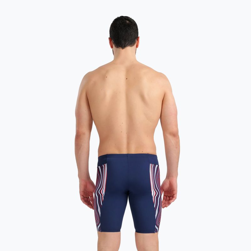 Pánske plavky arena Swim Jammer Marbled tmavomodré 5785/74 7