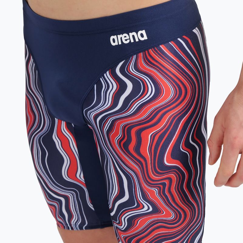 Pánske plavky arena Swim Jammer Marbled tmavomodré 5785/74 8