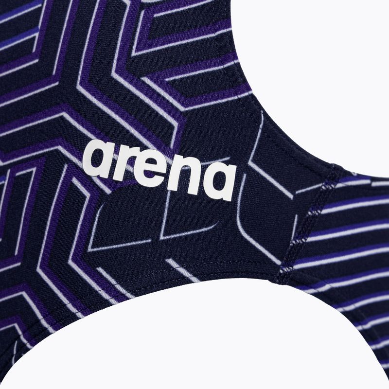 Dámske jednodielne plavky arena Kikko Pro Challenge Back navy/navy multi 3