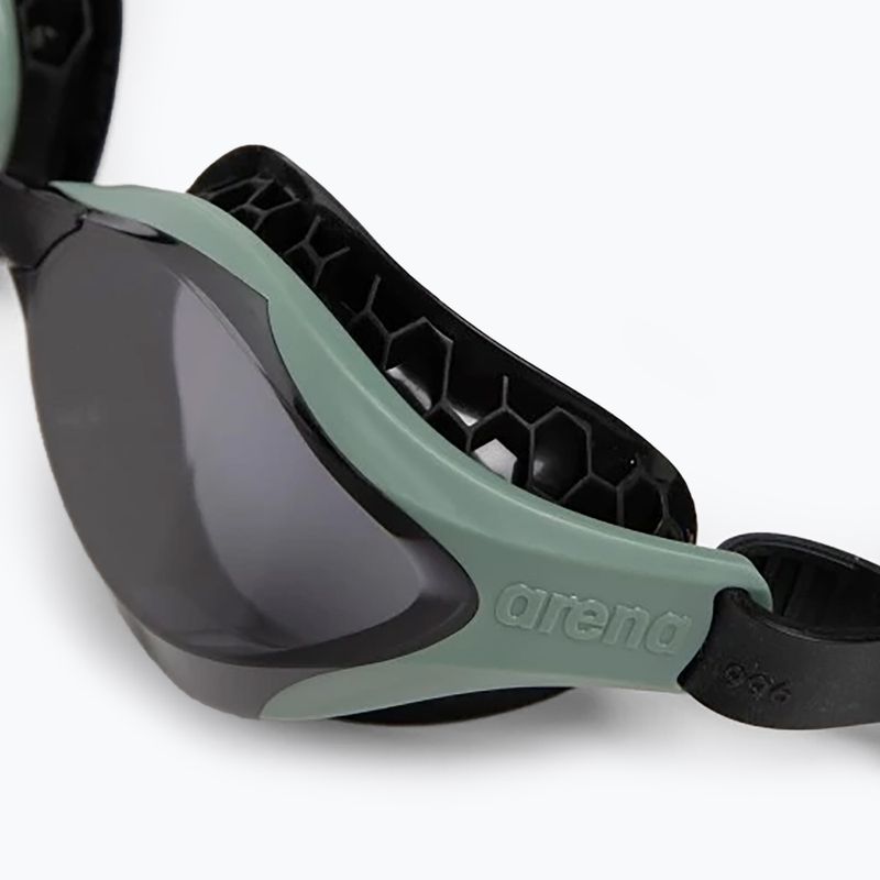 Plavecké okuliare arena Air Bold Swipe smoke/dark olive/black 11