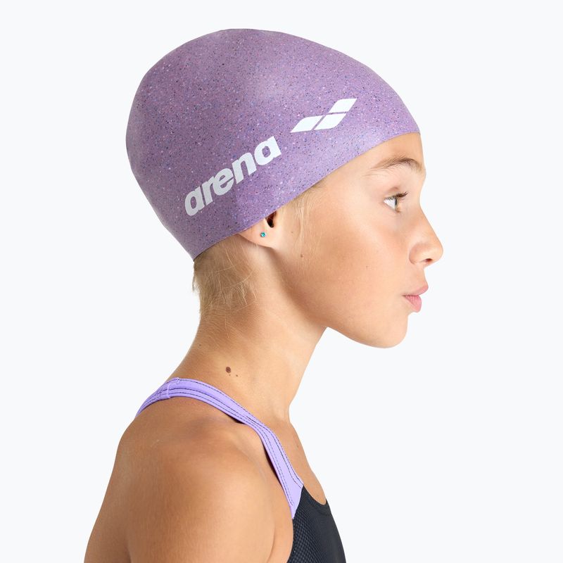 Detská plavecká čiapka arena Silicone Cap Jr pink multi 3