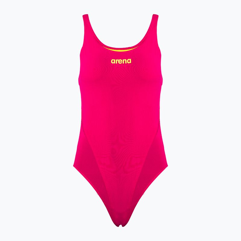 Dámske jednodielne plavky arena Team Swim Tech Solid red 4763/96