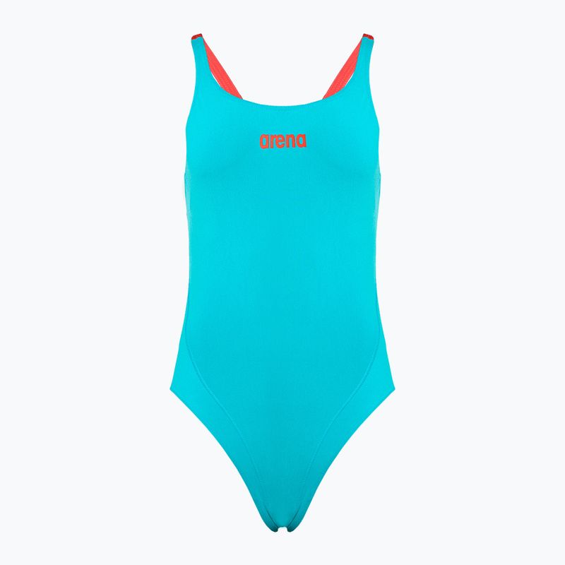 Dámske jednodielne plavky arena Team Swim Tech Solid blue 4763/84