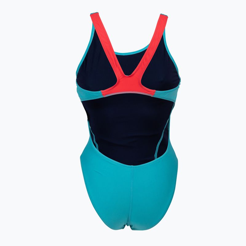 Dámske jednodielne plavky arena Team Swim Tech Solid blue 4763/84 5